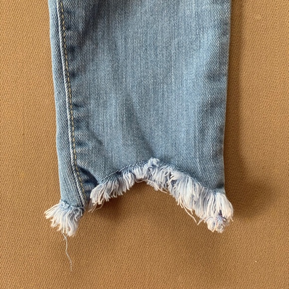GYMBOREE SKINNY CROPPED JEANS✨EUC✨5SLIM-FRINGE HEM - Picture 4 of 4